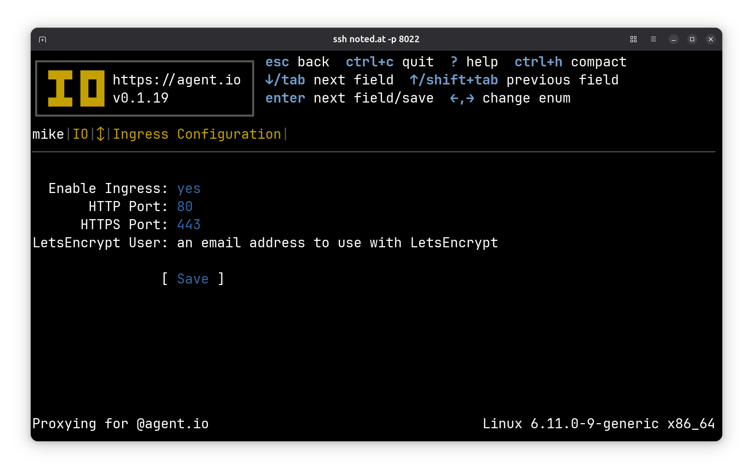 Configuring IO to use LetsEncrypt