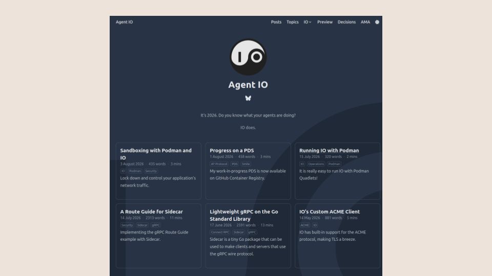 agent.io screenshot