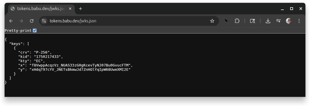 token server signin screen